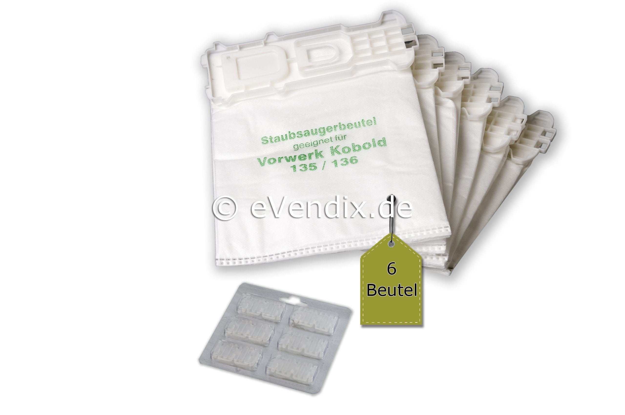 Staubsaugerbeutel passend für Vorwerk Kobold VK 135 / 136