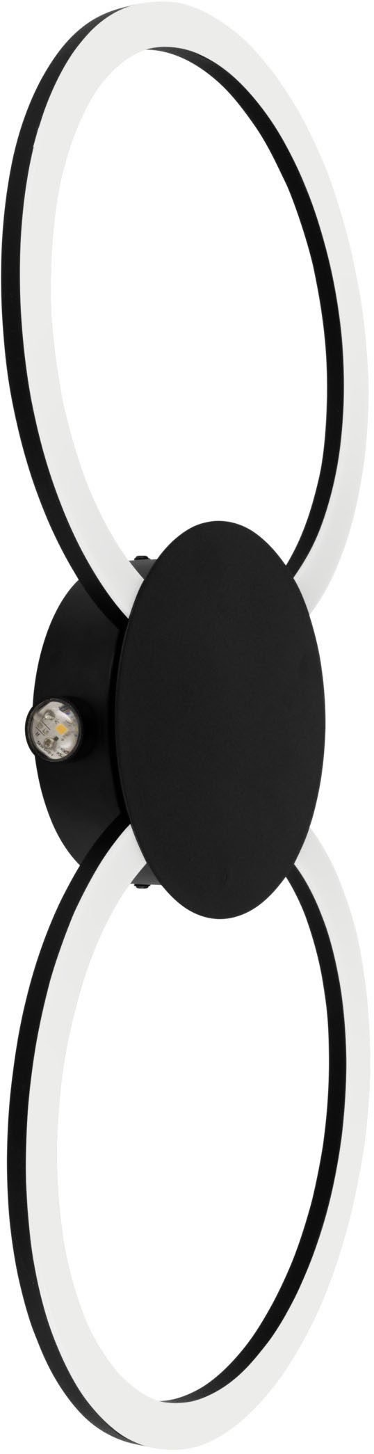 EGLO LED Deckenleuchte VENTICELLO 1 Deckenlampe - Alu - LED;LED - 20W;0,91W - IP20, LED fest integriert, Warmweiß, Wohzimmerlampe, Esszimmerlampe, Flur, Schlafzimmer, L66 x B30 x H5 cm