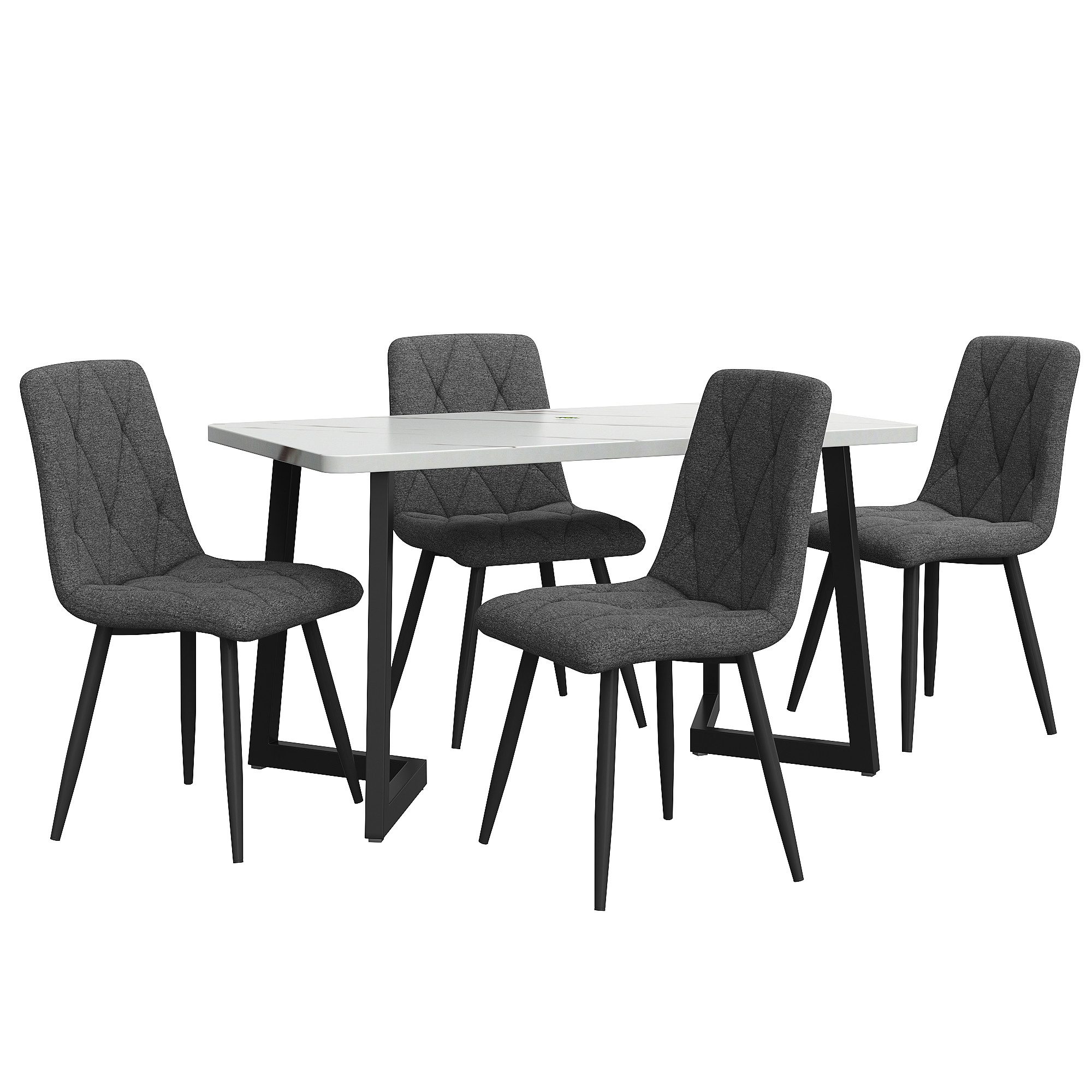 i@home Essgruppe 117×68cm Esstisch mit 4 günstig online kaufen