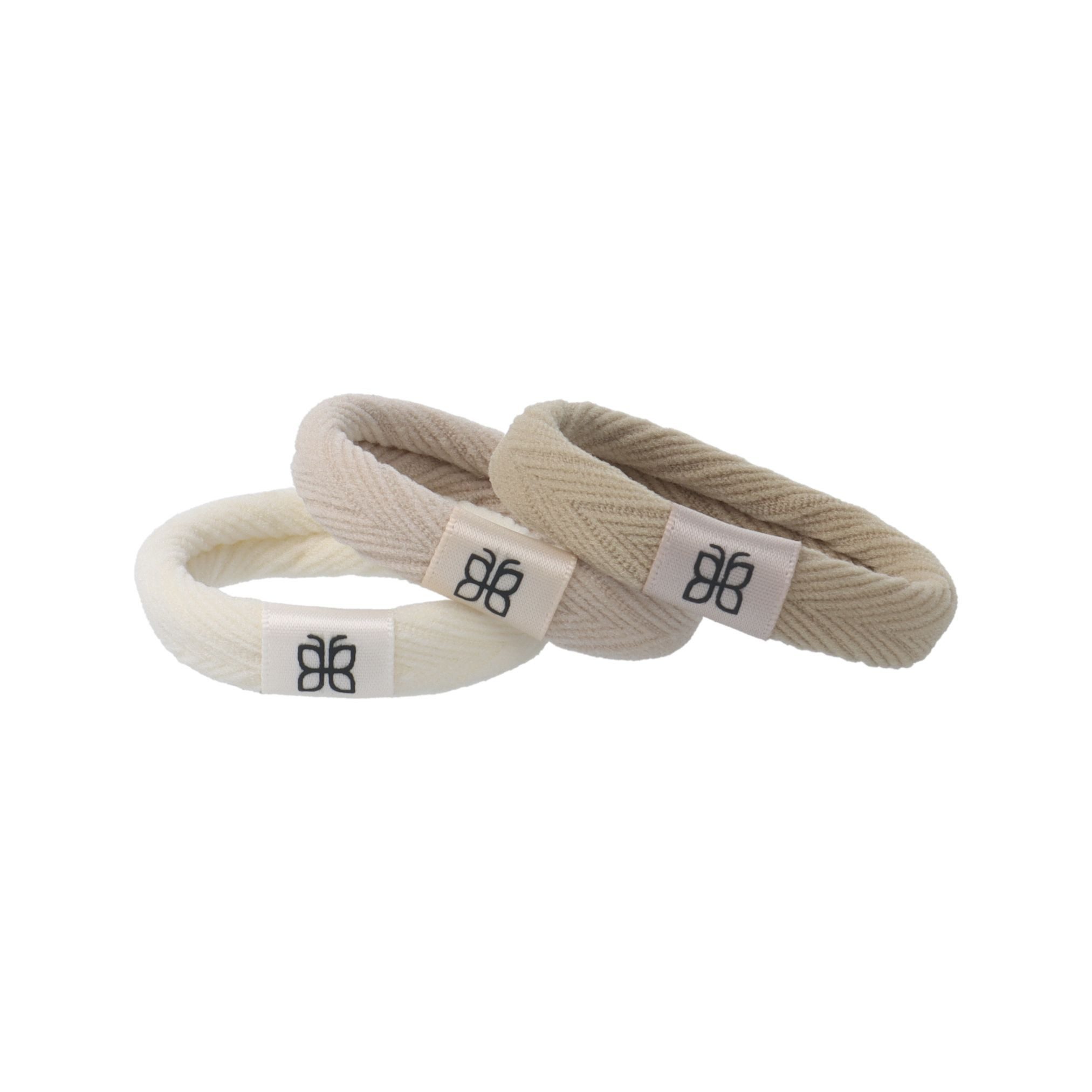 PARSA Beauty Haargummi Signature Collection Haargummis 3er Set in elegantem Beige