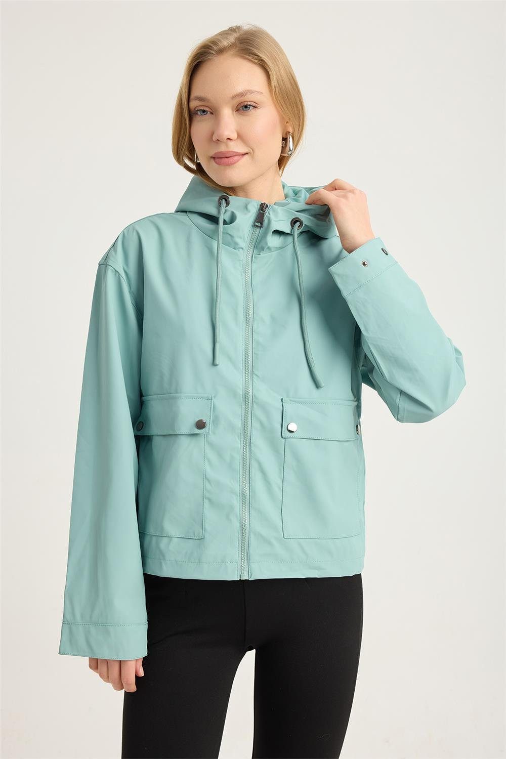 HomeStore Trenchcoat Windjacke mit Kapuze