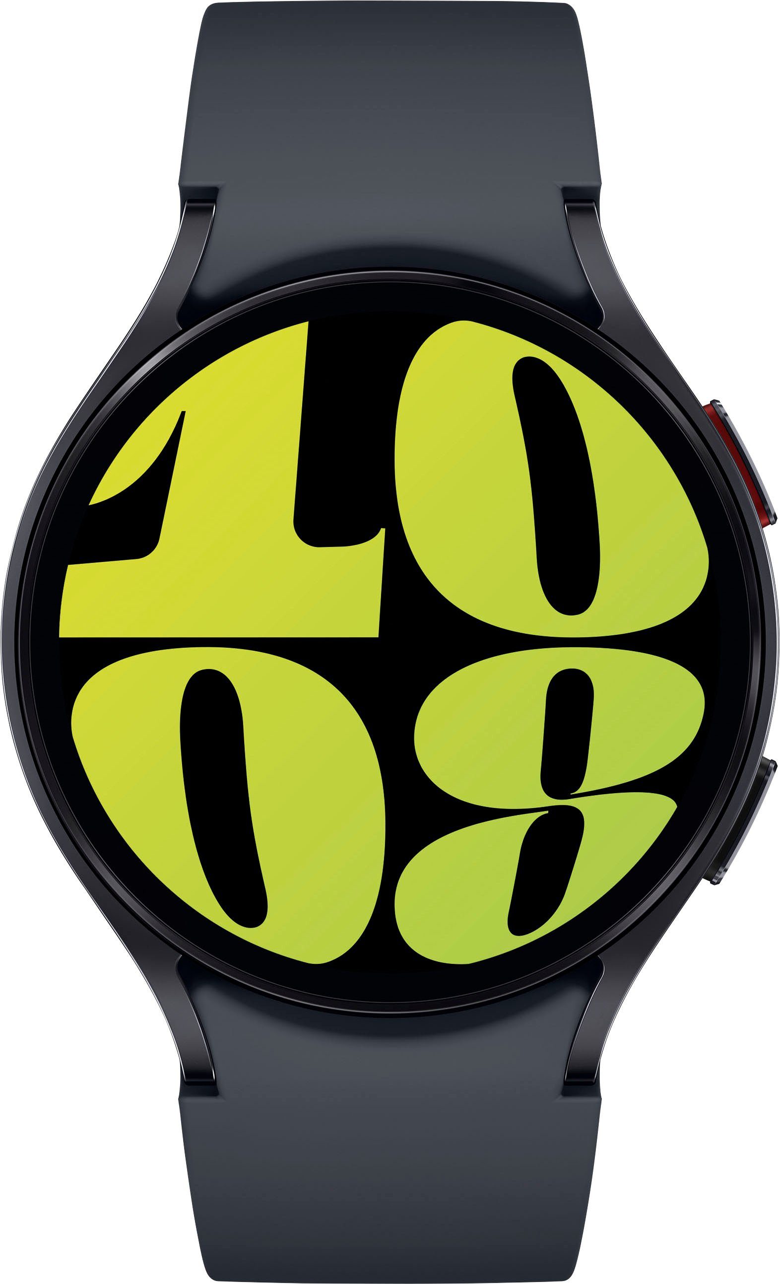Samsung Galaxy Watch 6 44mm | (3'73 schwarz cm/1'5 by Zoll, Graphite OS Samsung) Smartwatch Wear