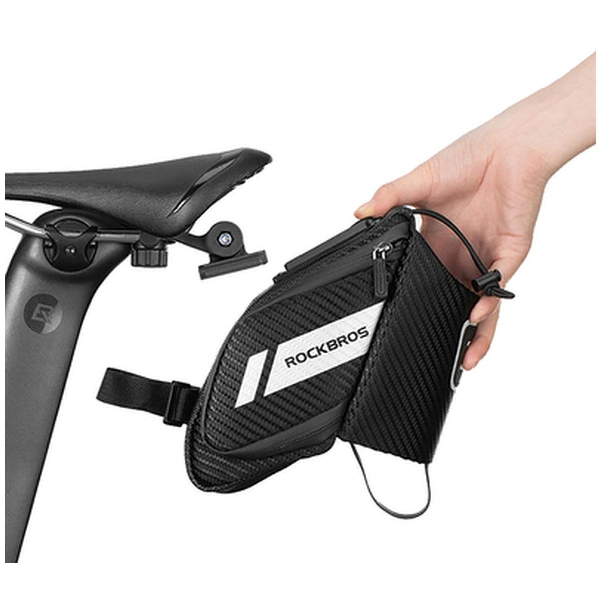 ROCKBROS Fahrradtasche Rockbros C32BK Fahrradsatteltasche 1,5 l