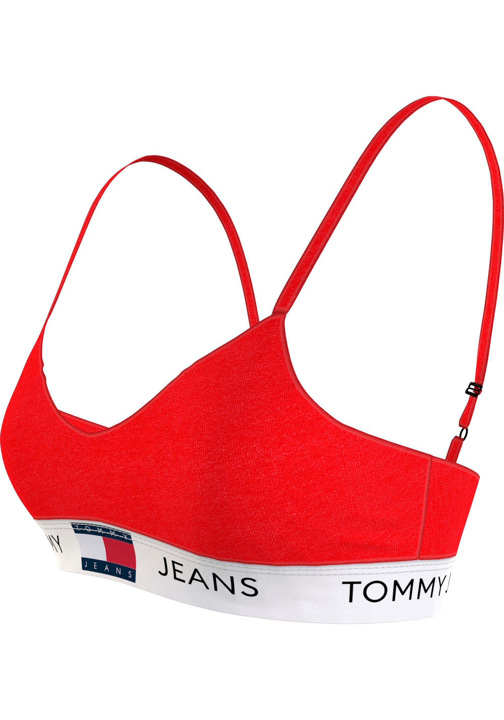 modischem Hilfiger Underwear Logobund LIFT Tommy mit Push-up-BH Deep_Crimson BRALETTE