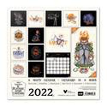 empireposter Wandkalender Nightmare before Christmas - Kalender 2022 - 12 Monate inkl. Poster - Format 30x30 cm