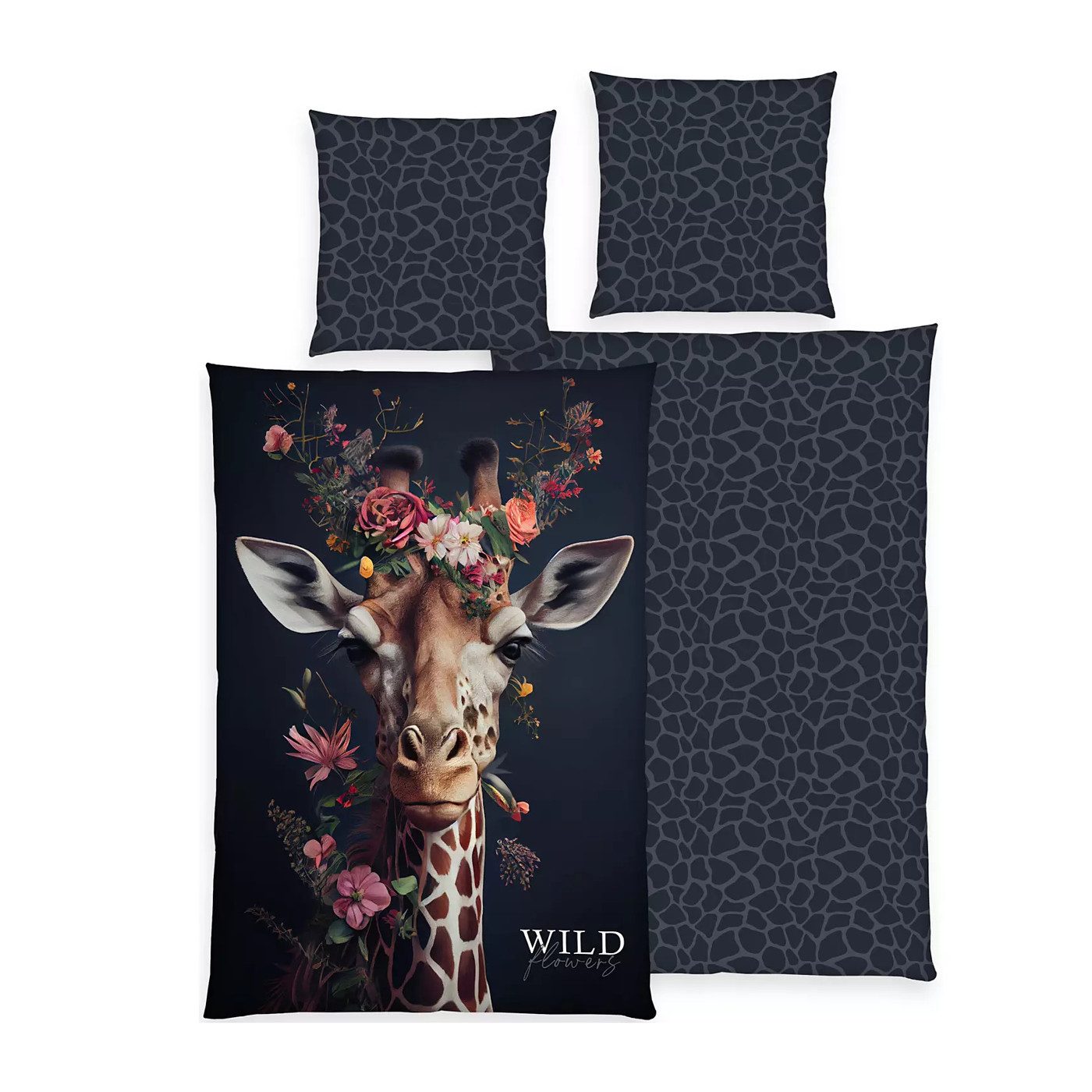 Herding Bettwäsche Bettwäsche Wild Flowers Giraffe Animalprint 100% Baumwol günstig online kaufen