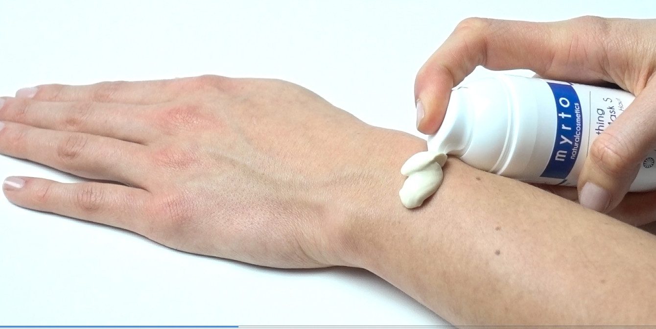 myrto Naturkosmetik Anti-Aging-Creme Regenerate Soothing Mask - beruhigende Gesichtsmaske, Bestbewertung bei Codecheck: 100% EMPFEHLENSWERT (grüner Ring)