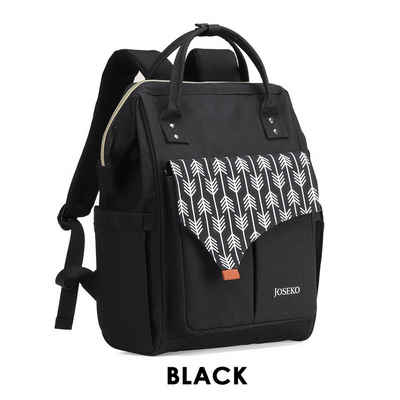 JOSEKO Rucksack Tasche Daypack: Praktisch & Modisch! (USB-Charger/USB-Ladestecker), Viele Fächer + Taschen, großer Stauraum, daily Backpack