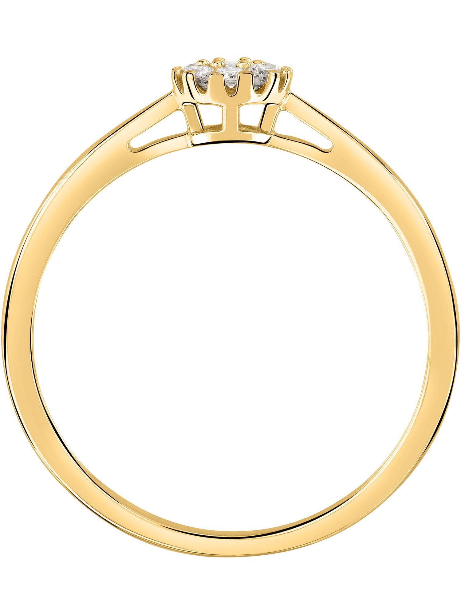 CHRIST Diamantring CHRIST Damen-Damenring 585er Gelbgold 1 Diamant günstig online kaufen