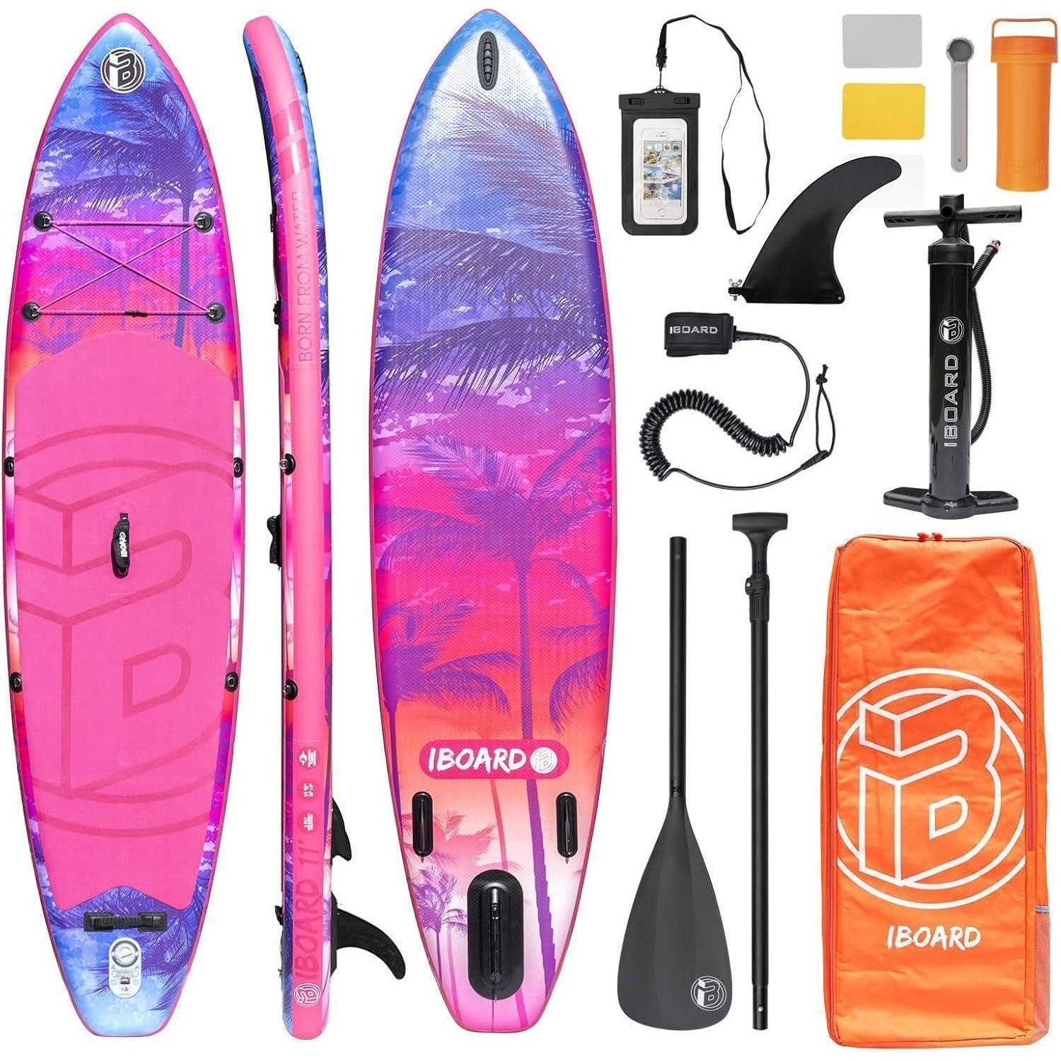LuxusKollektion Inflatable SUP-Board Aufblasbares Paddelbrett 28,9 x 83,2 x 15,2 cm SUP-Board Zubehör