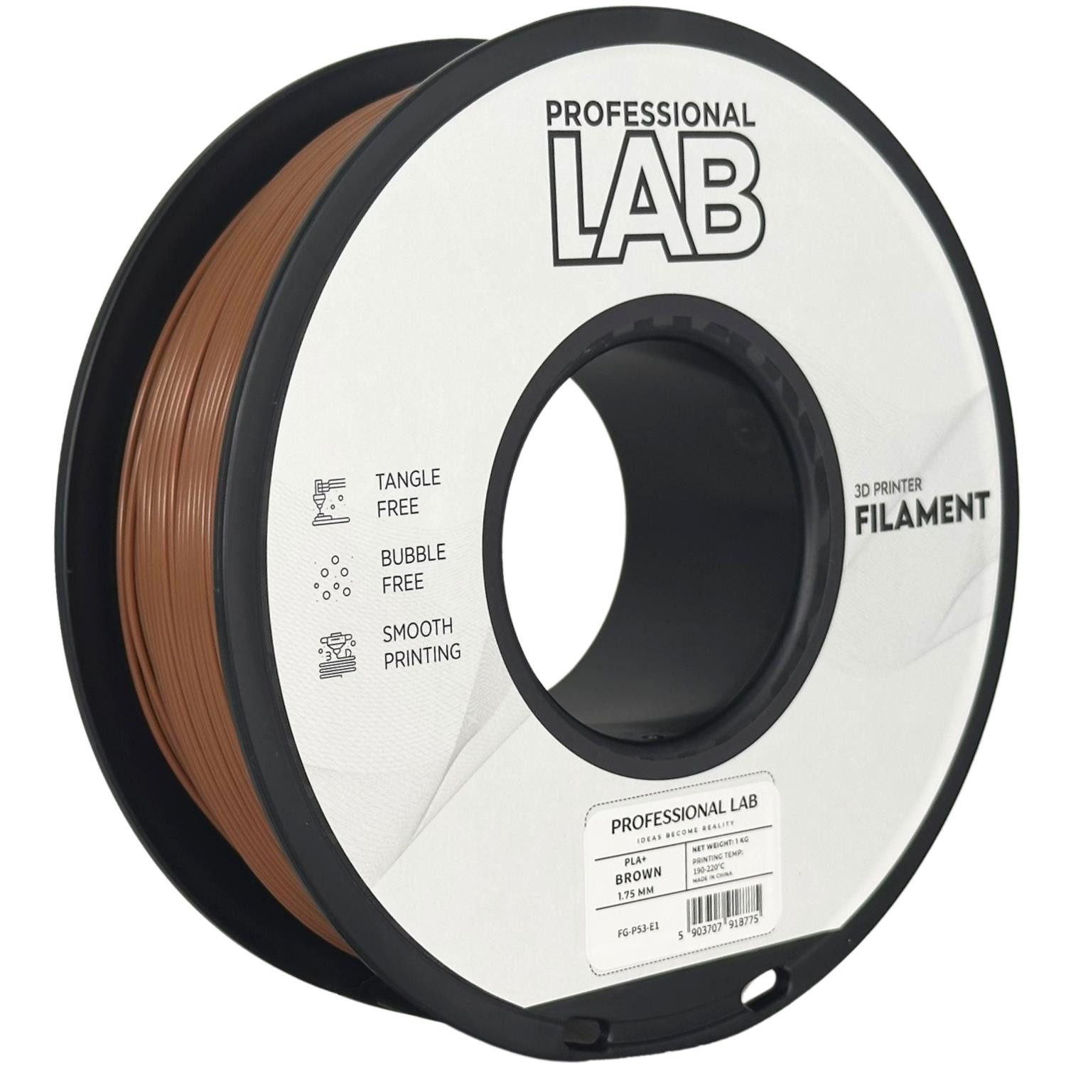 Prof. Lab Filament PLA+ verstärktes PLA Hochfest & schnell 1.75mm – 1kg
