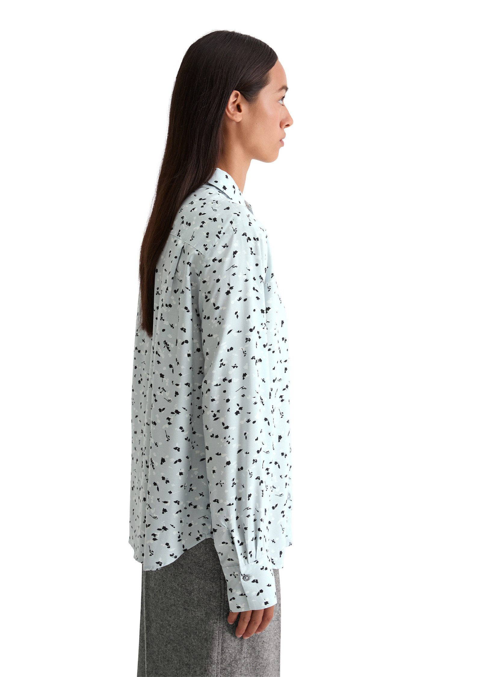 Marc O'Polo Langarmbluse aus fließender Viskose günstig online kaufen