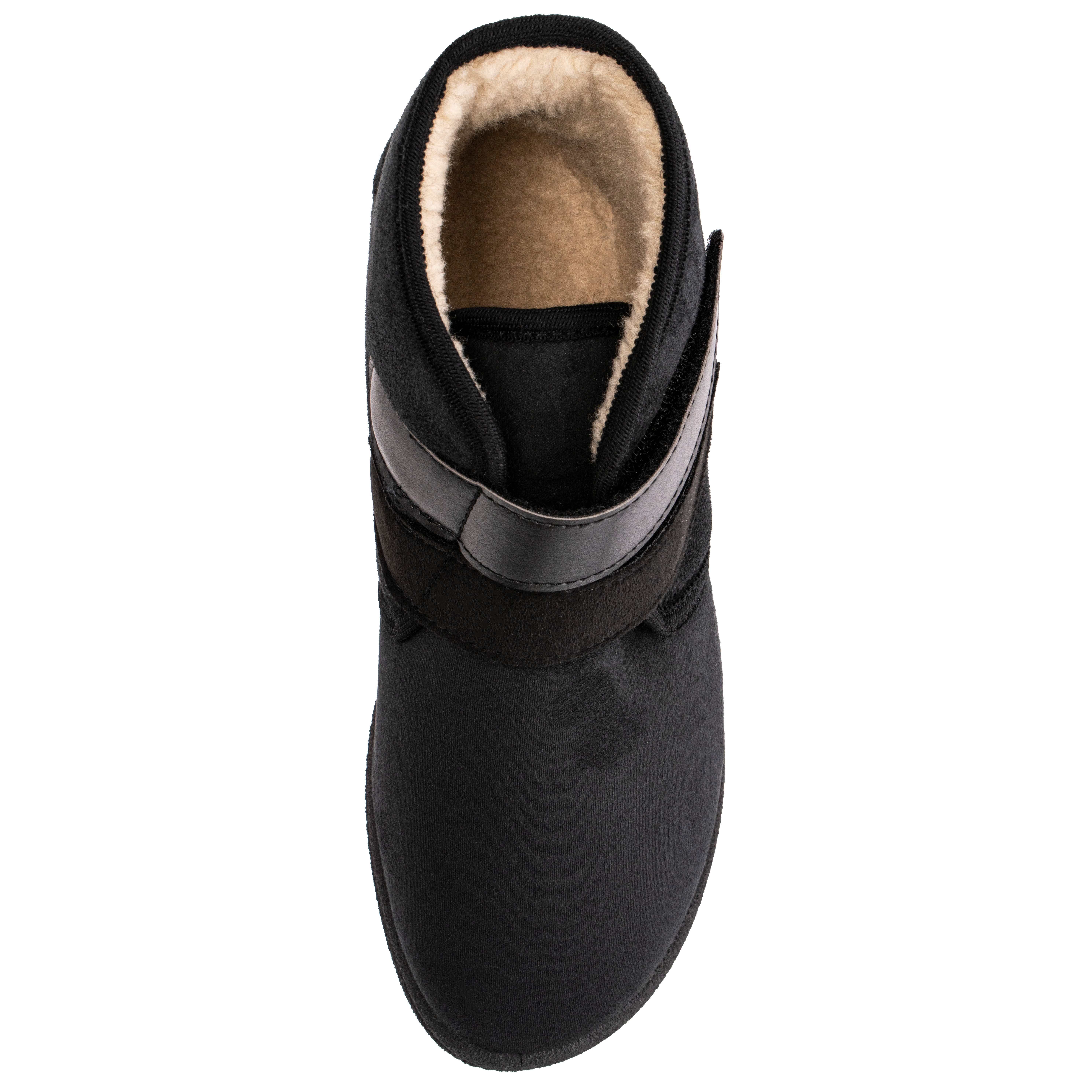 Fischer-Markenschuh Ilse Klettschuh aus Velours, mit Warmfutter, Weite H, zwei Klettverschlüsse