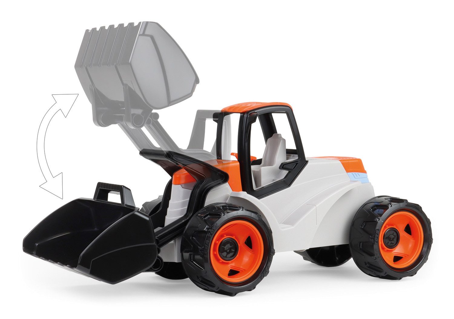 Lena® Spielzeug-Aufsitzbagger Giga Trucks Aufsitz-Schaufellader, Made in Europe