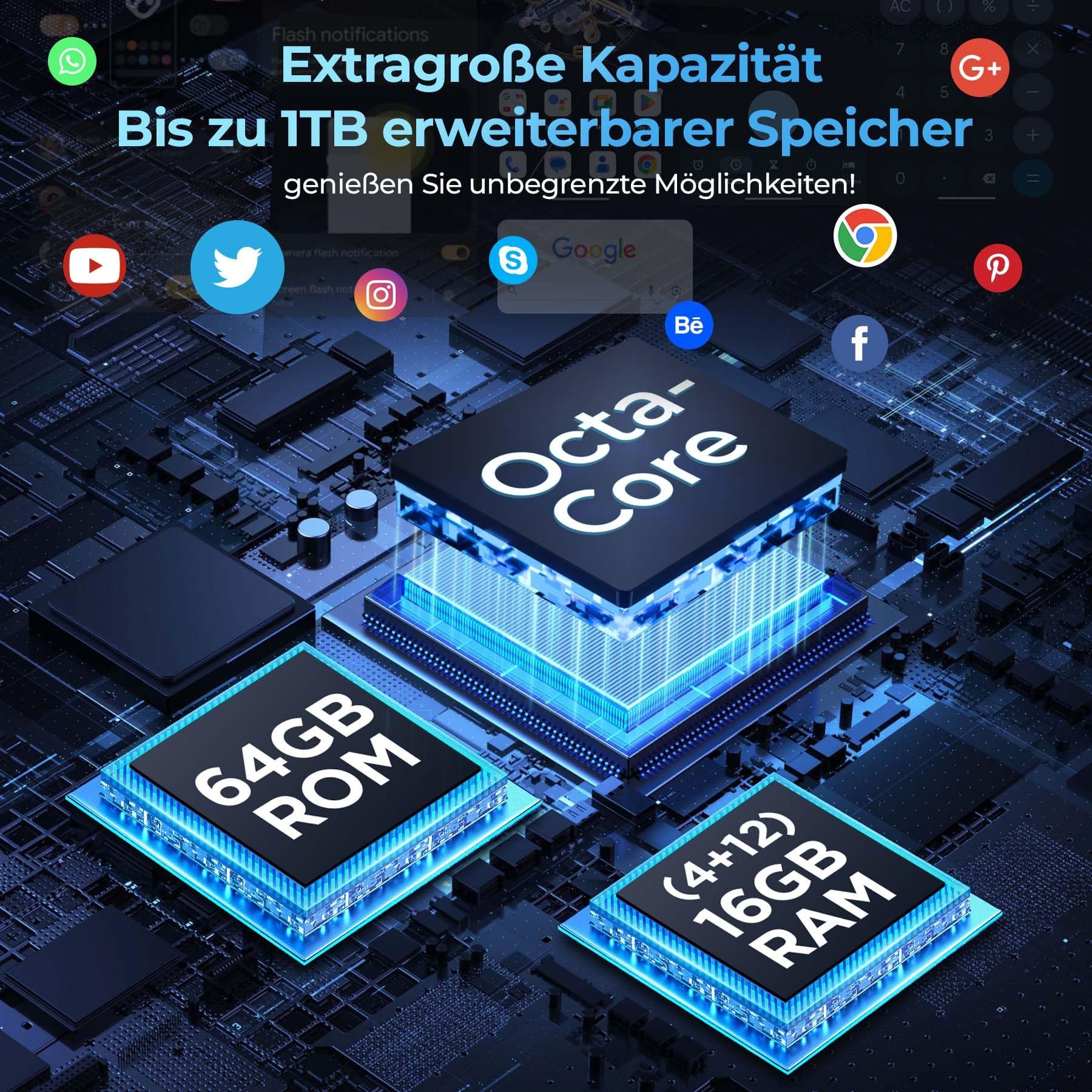 OUKITEL G2 16GB+64GB/1TB TF Outdoor Smartphone (15,24 cm/6.0 Zoll, 64 GB Speicherplatz, 13 MP Kamera, ​IP68 Wasserdichit Rugged Smartphone, 6300mAh, Dual SIM 4G, GPS)