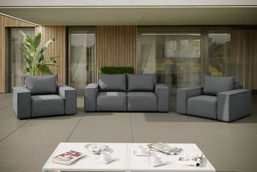 Fun Möbel Loungesofa Gartenmöbel Sofa 2-Sitzer GARDENT, wetterfester Stoff NXL