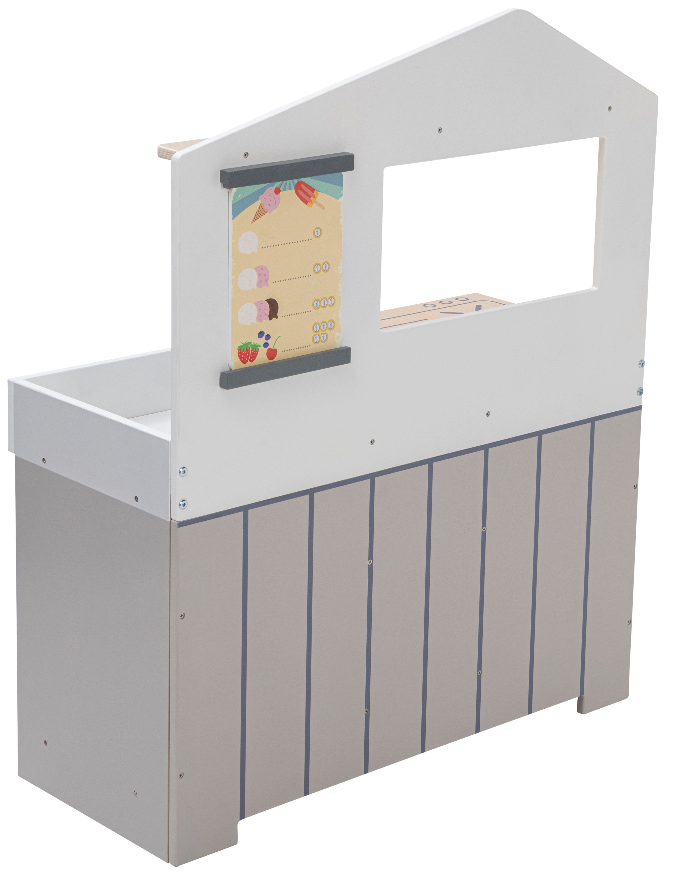 Betzold Kinder-Küchenset Kinderküche mit Kiosk - Spielküche aus Holz