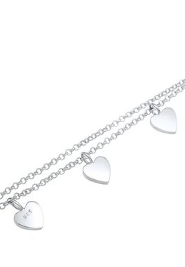 Elli Armband Herz Symbol Love Trio Layer Erbskette 925 Silber