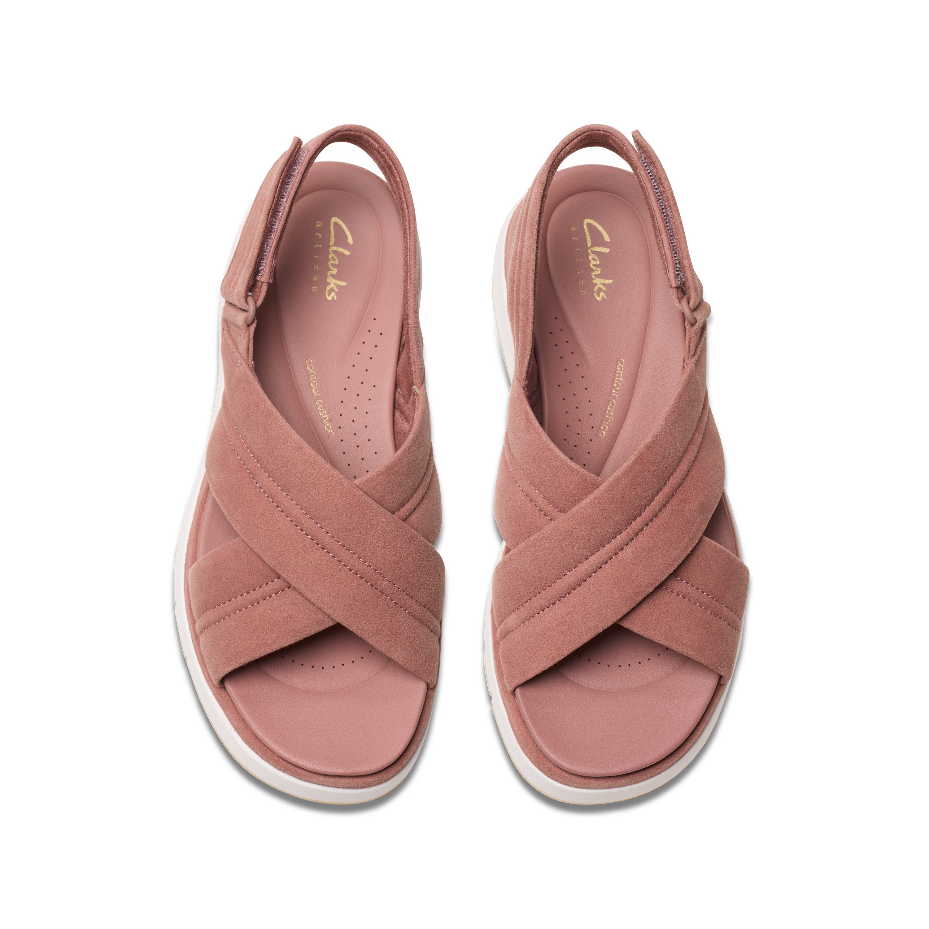 Clarks Tuscan Cross Sandale, Sandalette, Flats, Sommerschuh mit Plateausohle