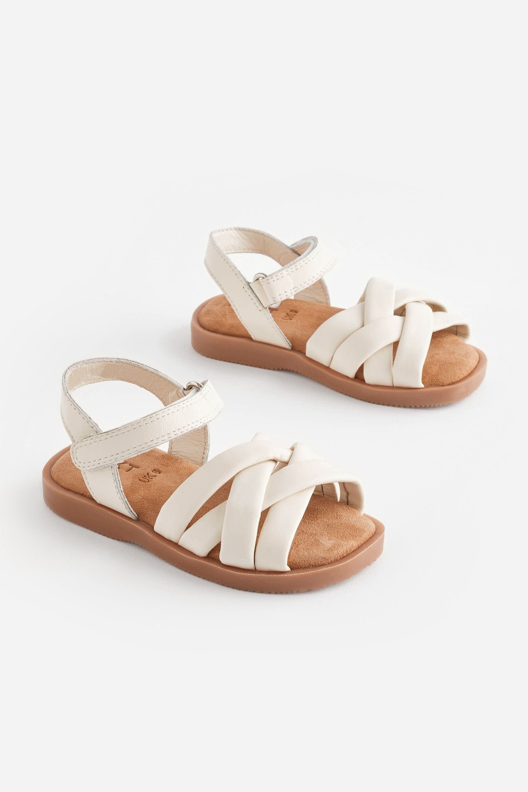 Sandale Ledersandalen (1-tlg) Next White Webdesign im