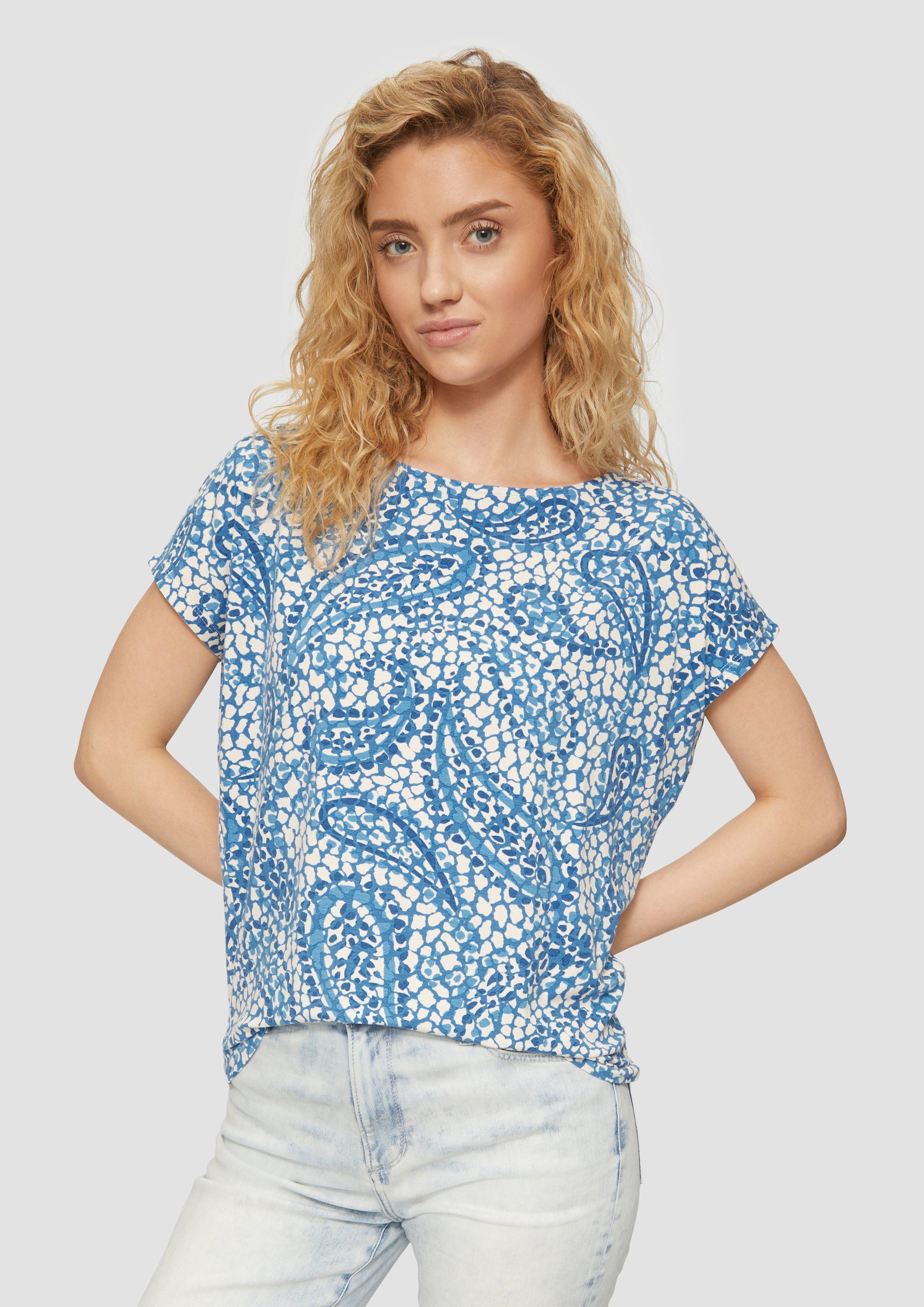s.Oliver T-Shirt - Lässiges Damen T-Shirt aus Viskosemix günstig online kaufen