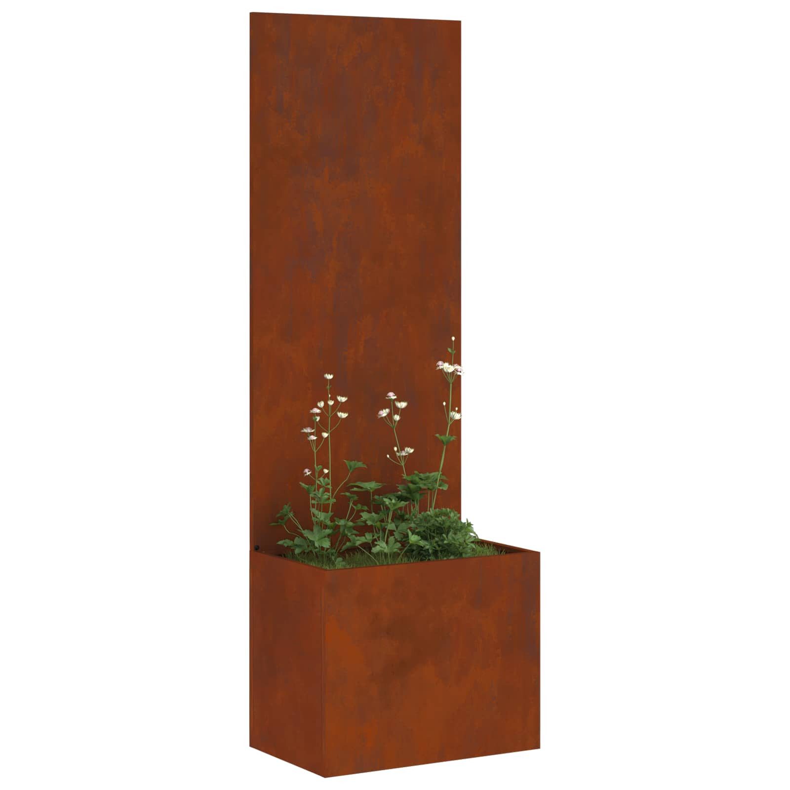vidaXL Wandbild Garten Sichtschutz-Leinwand Rostig 50 x 32 x 150 cm, (1 St)