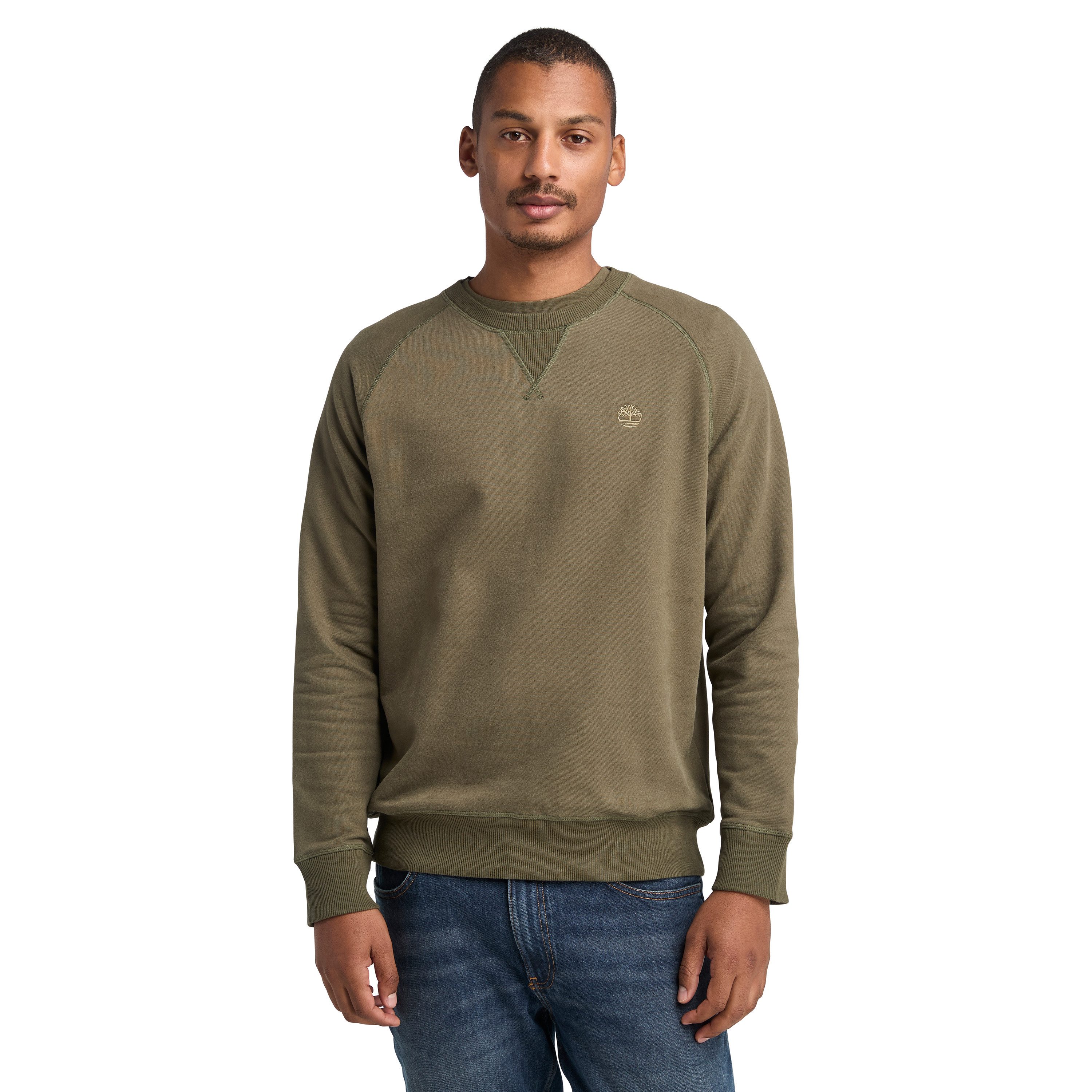 Timberland Sweatshirt EXETER RIVER Loopback Crew Neck Swe (1-tlg) sportlicher Stil, bequemer Schnitt