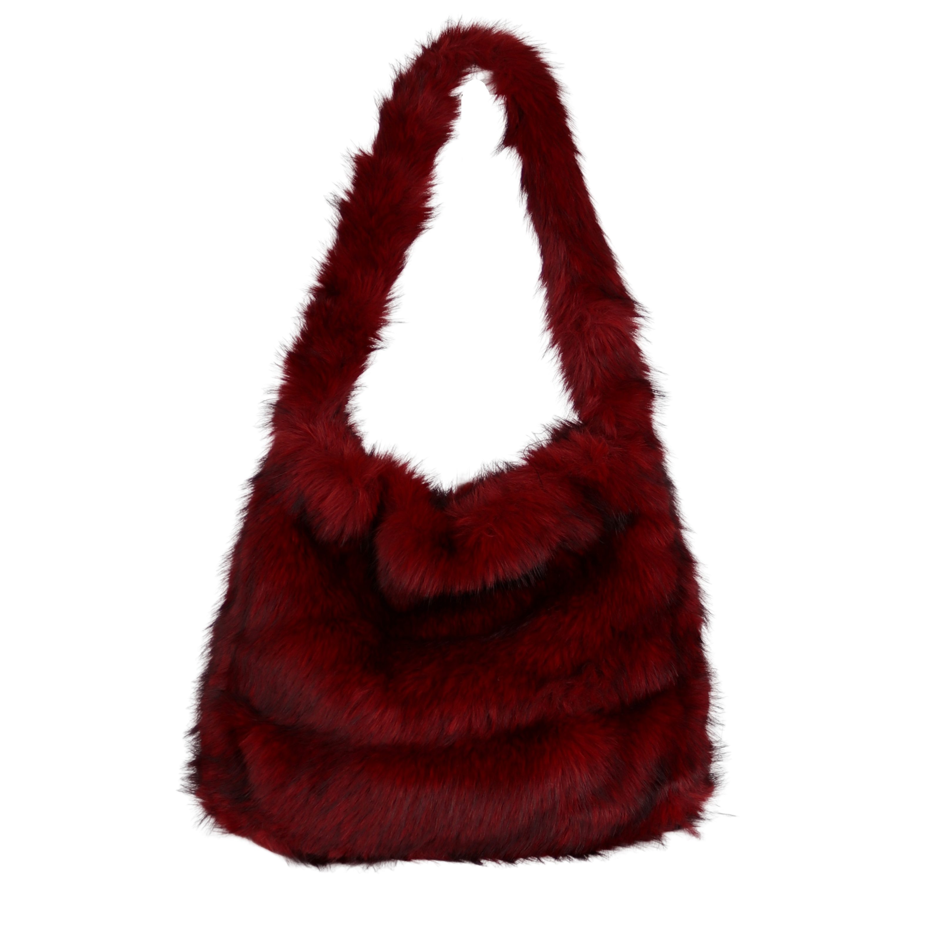MIRROSI Umhängetasche aus Kunstfell Kuschelweich Schultertasche, günstig online kaufen