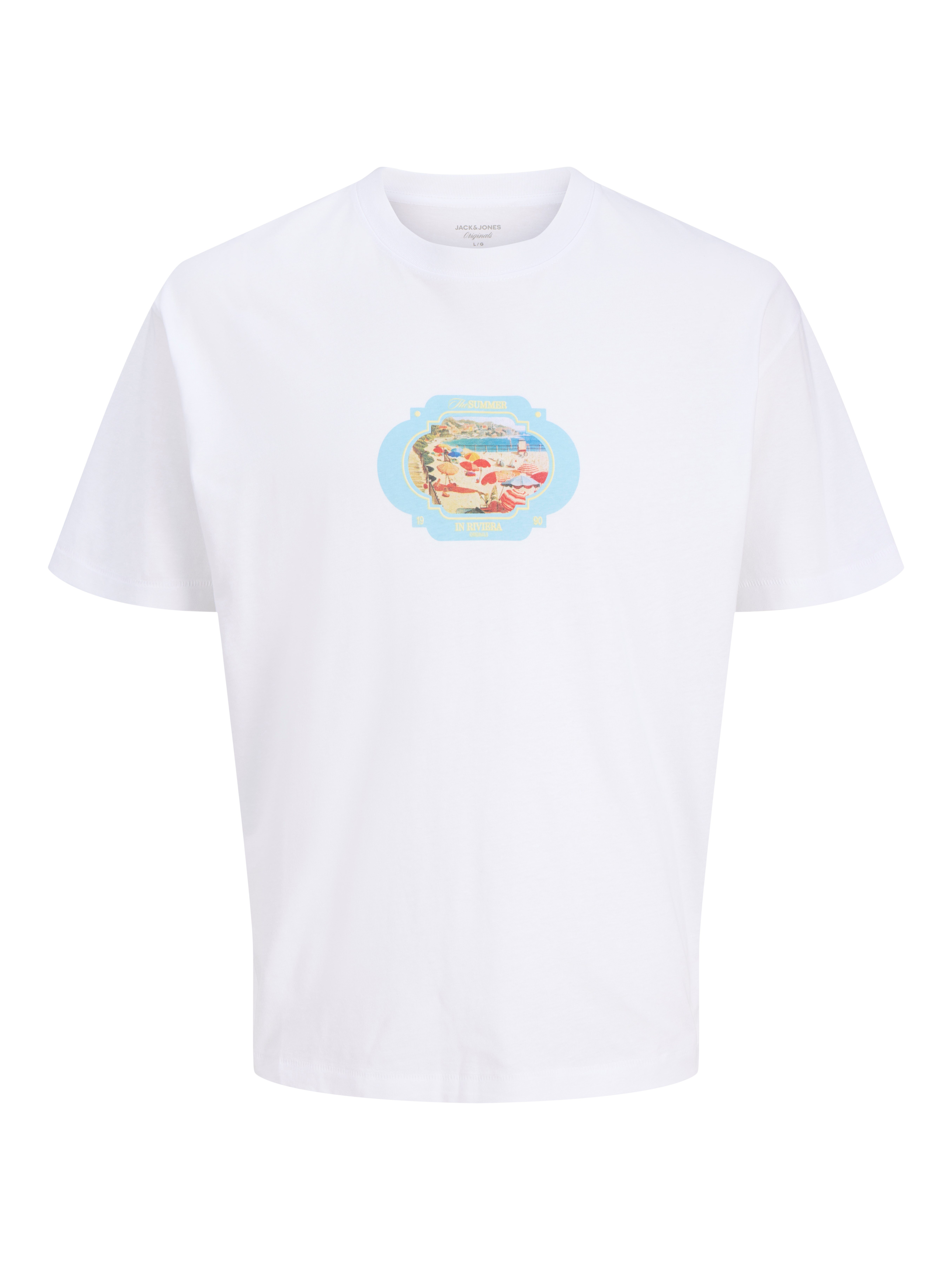 Jack & Jones T-Shirt JORCASSIS GRAPHIC TEE SS CREW NECK mit Print