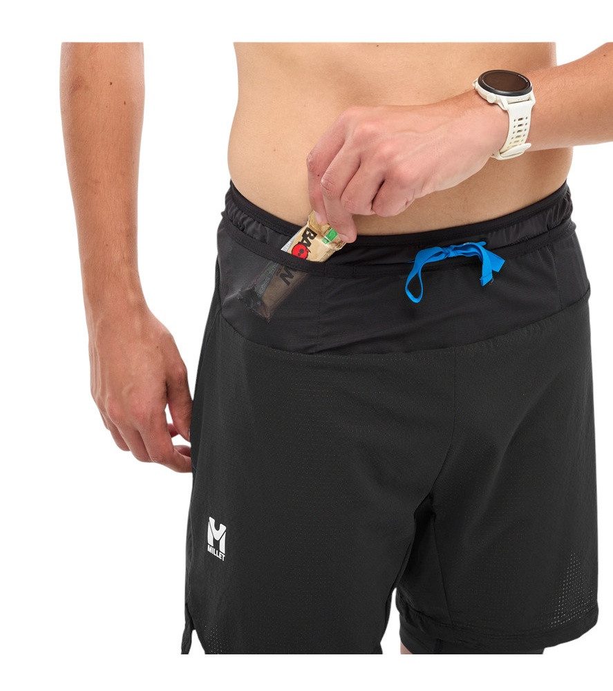 Millet Laufhose Intense 2in1 Short (schnelltrocknend, eingehängte Innenhose) kurz
