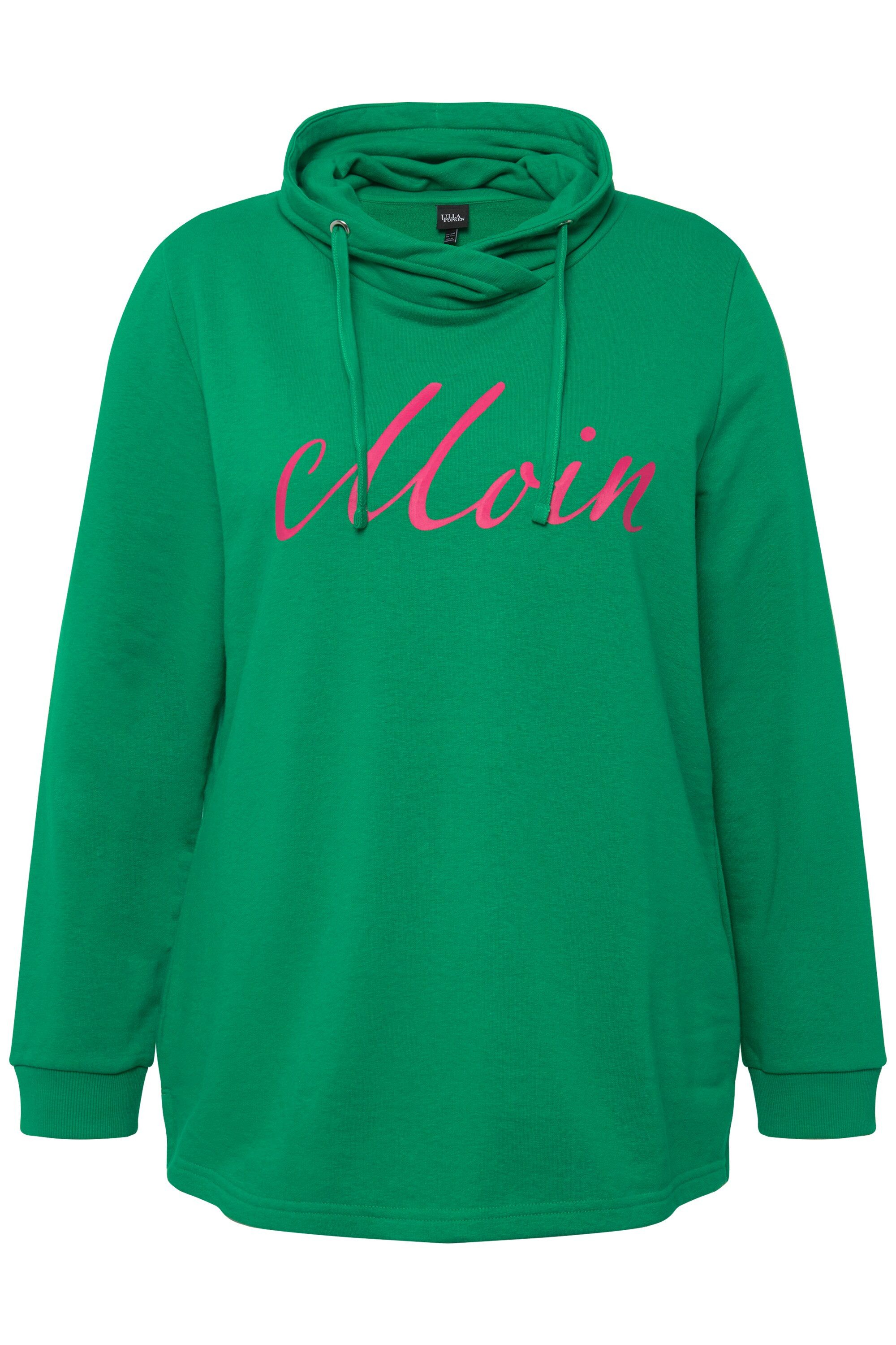 Ulla Popken Sweatshirt Sweatshirt Moin Stehkragen günstig online kaufen