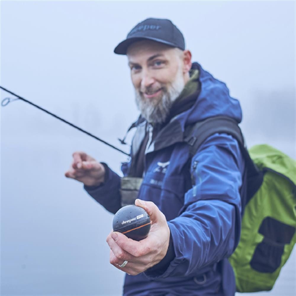 deeper Fischfinder Smart Sonar Pro Plus 2, Angel Ausrüstung Fischfinder Scan schwarz