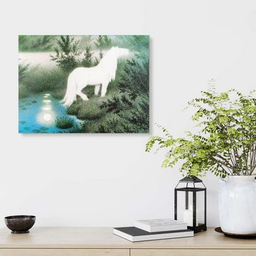 Posterlounge Acrylglasbild Theodor Kittelsen, Der Nix als weißes Pferd, Malerei