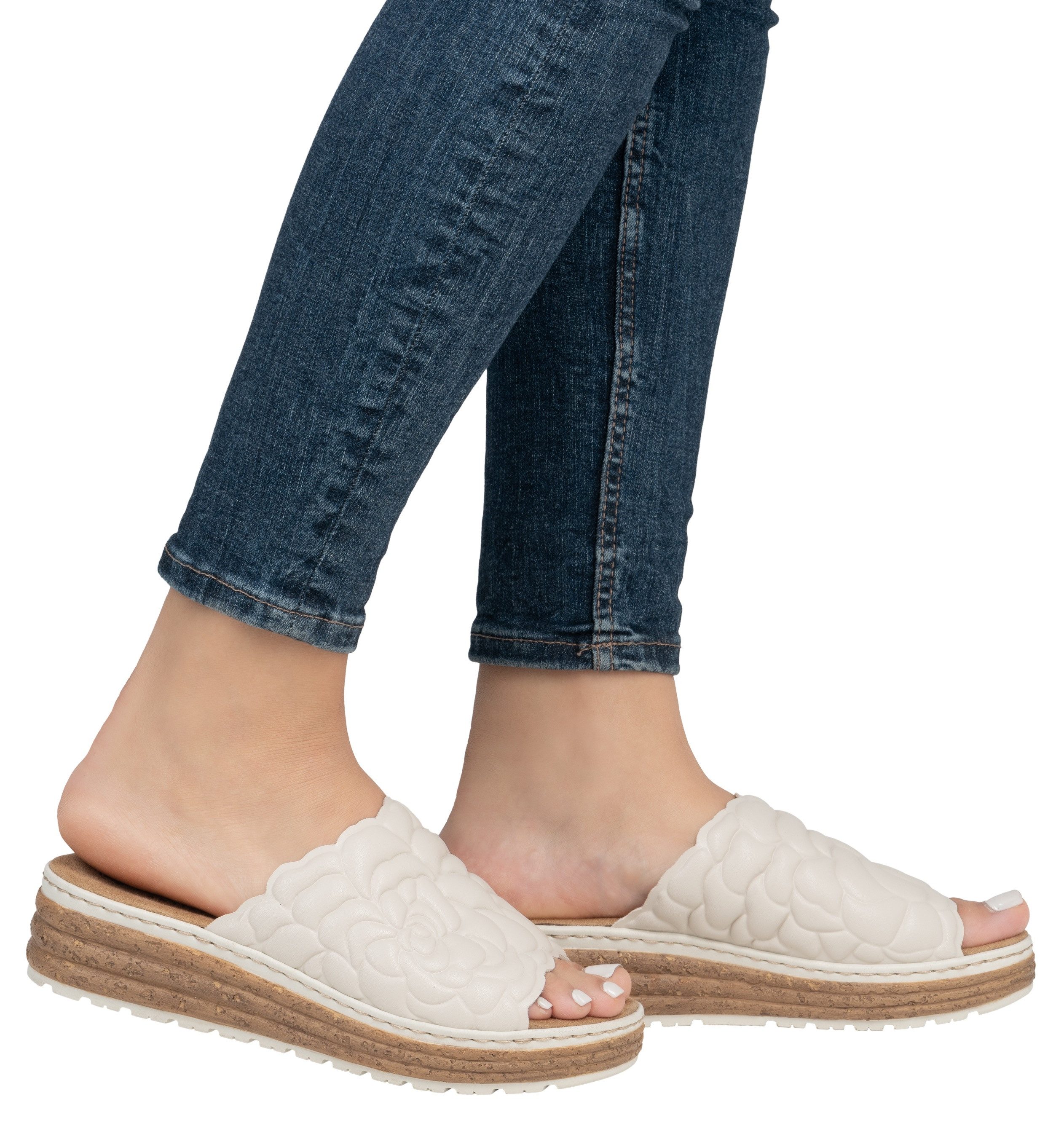 Rieker Pantolette Sommerschuh, Schlappen, Hausschuh mit weicher Innensohle günstig online kaufen