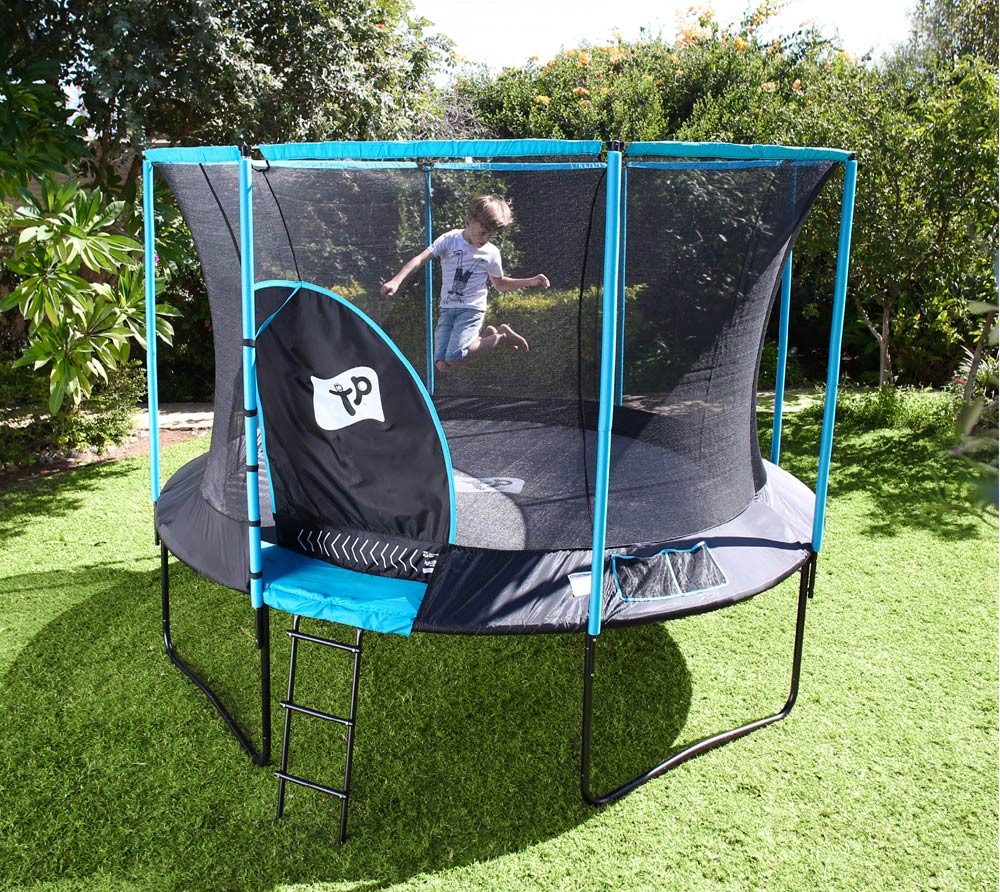TP Toys Gartentrampolin Genius 12, (1 tlg), Für Kinder ab 6 Jahren, Traglast 130 KG, LxHxB 365x365x269cm