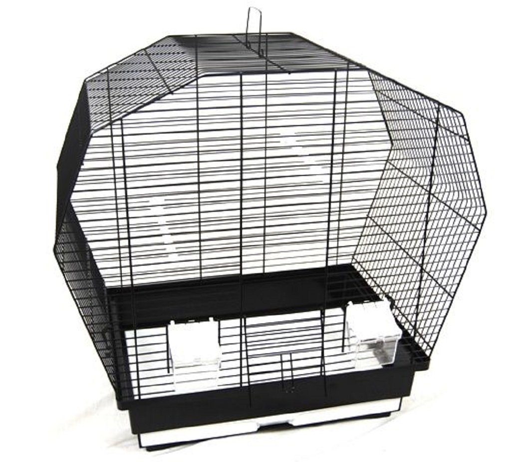 Vogelkäfig Vogelkäfig Vogelheim für Sittiche schwarz 57 cm