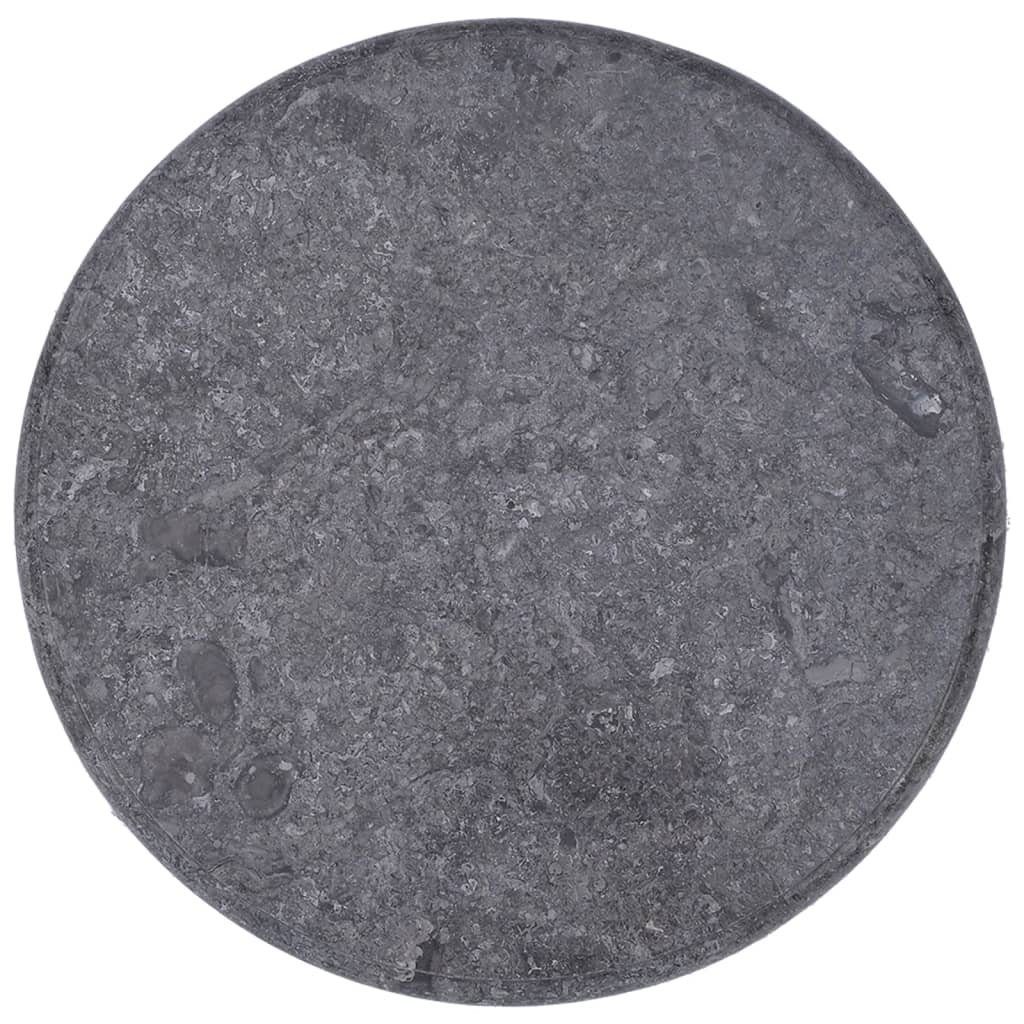 furnicato Tischplatte Grau Ø50x2,5 cm Marmor (1 St)