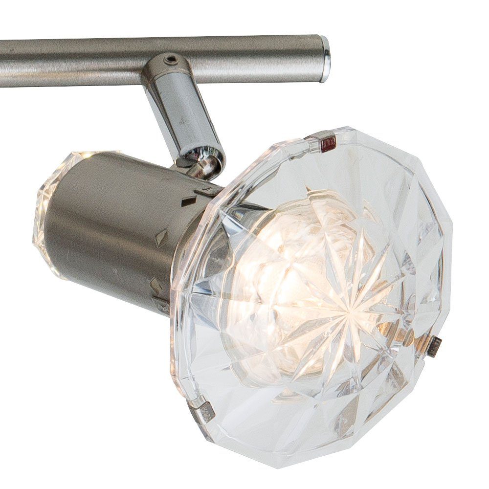 etc-shop LED Deckenleuchte, Leuchtmittel Warmweiß, Spotleiste Deckenleuchte LED flammig 4 Deckenlampe LED inklusive