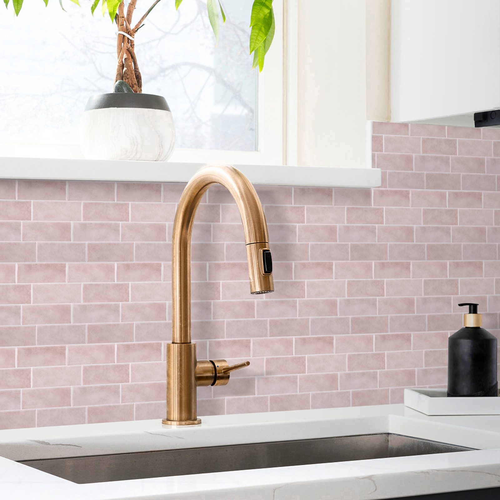 Coonoor Küchenrückwand selbstklebend Spritzschutz Küche 3d Wandpaneele 29.3 günstig online kaufen