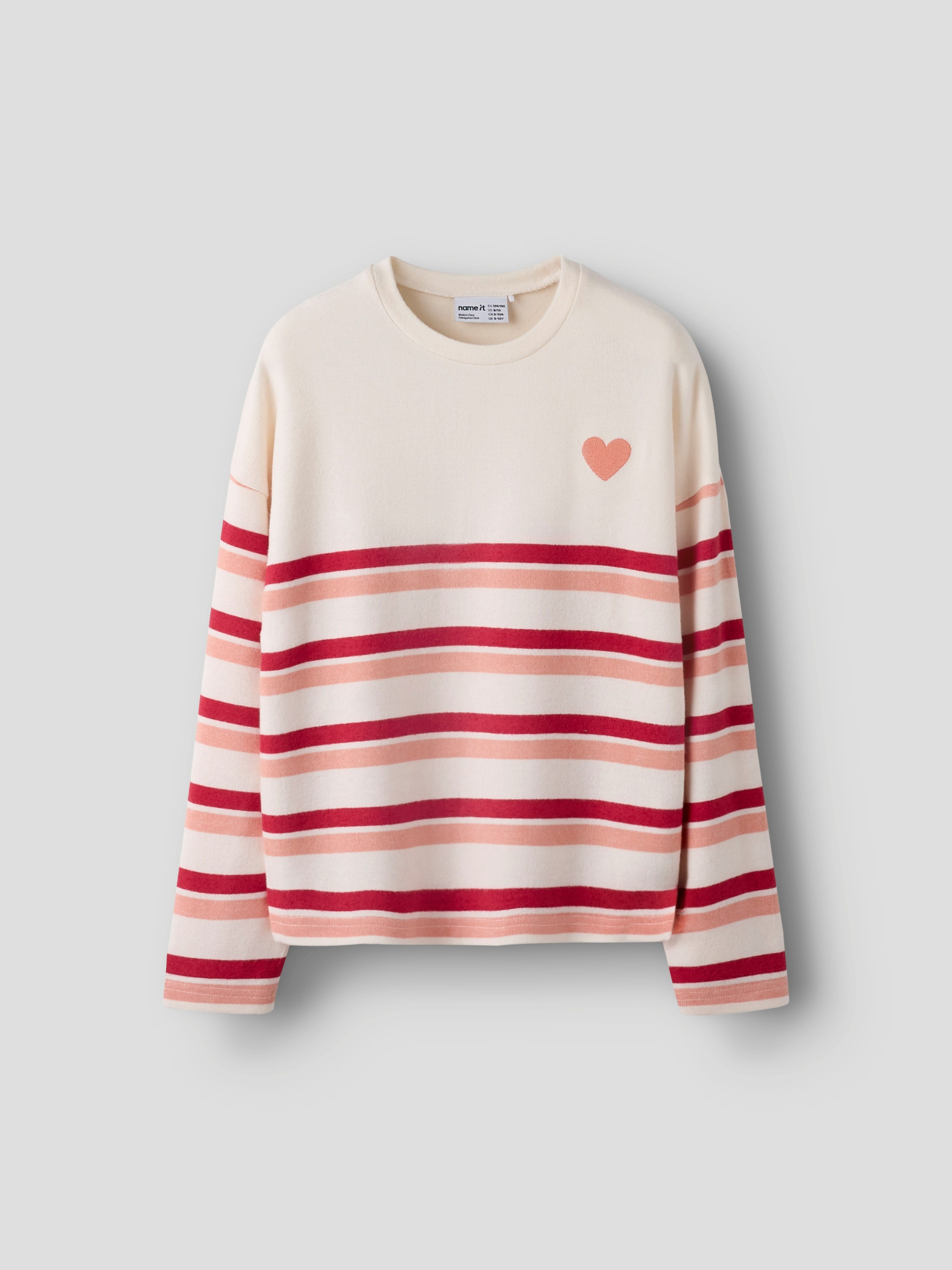Name It Rundhalspullover NKFLINE LS KNIT PSS Viskosemischung, regular fit