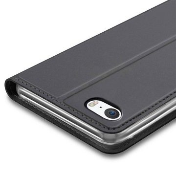 CoolGadget Handyhülle Magnet Case Handy Tasche für Apple iPhone 5 / 5S / SE 4 Zoll, Hülle Klapphülle Ultra Slim Cover für iPhone SE 1. Gen. Schutzhülle