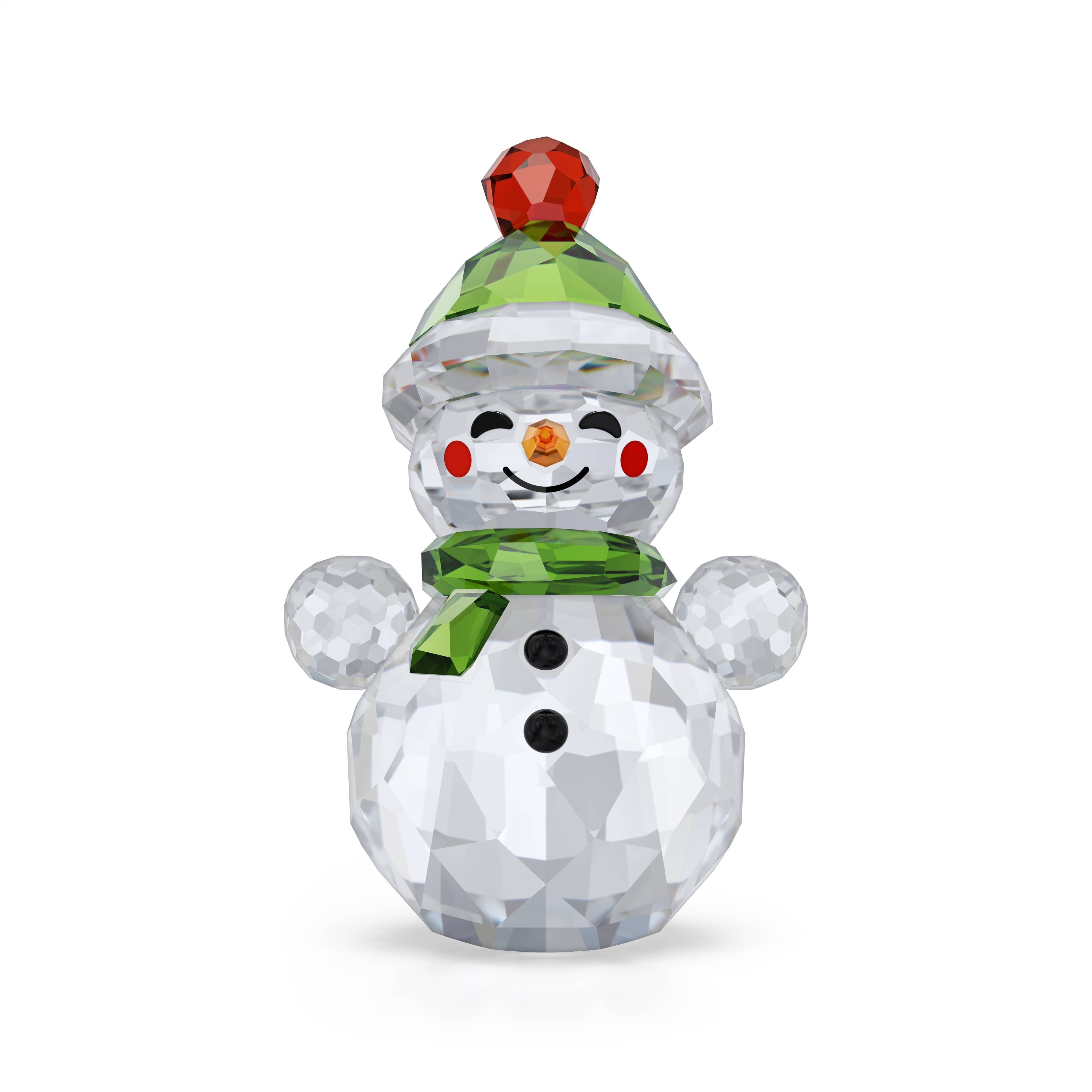Swarovski Schneemann Kristallfigur Sammelfigur Dekofigur ROCKING SNOWMAN (1 St), Swarovski® Kristall