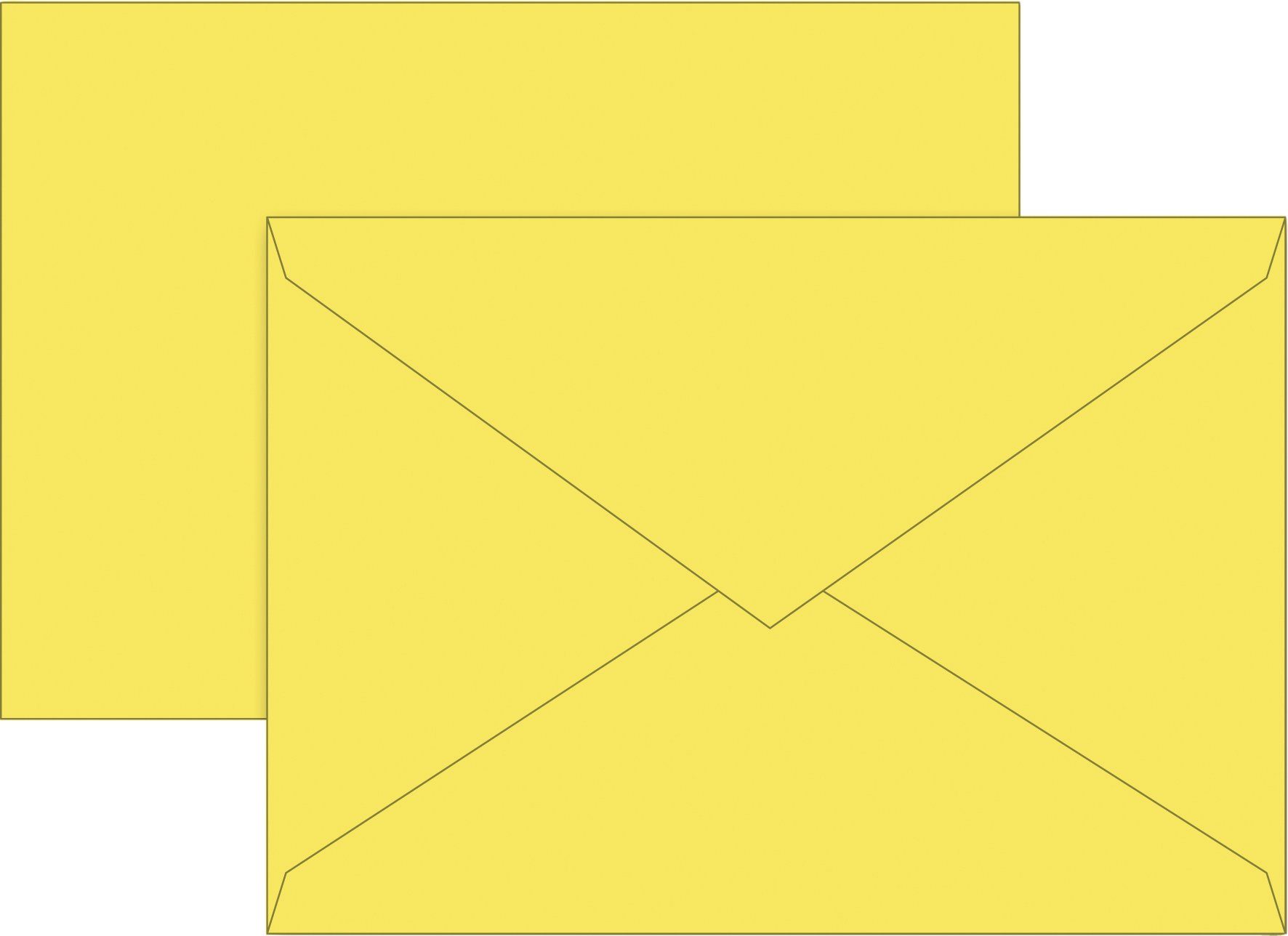 BRUNNEN Druckerpapier Briefumschl. B6 gelb