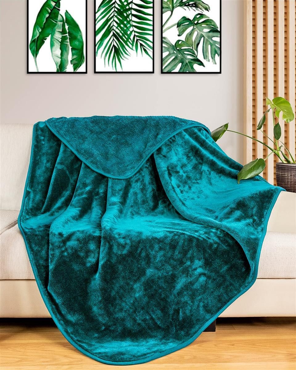 Wohndecke Cashmere-Feeling Kuscheldecke super weich & flauschig – Fleecedecke, Gräfenstayn, dicke & warme Sofadecke, Wohndecke & Tagesdecke - Überwurf Sofa, Cou – Bild 5 von 5