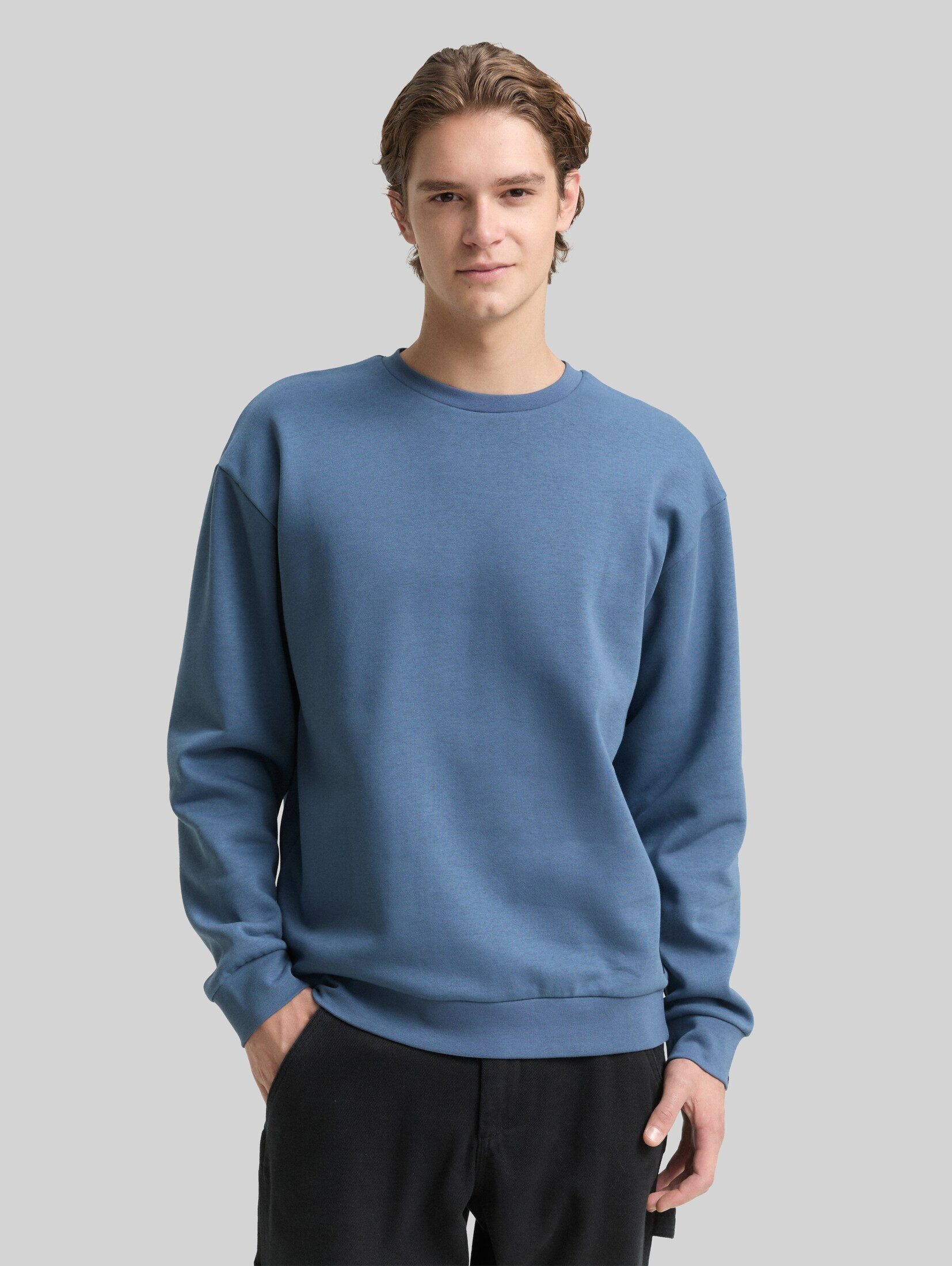 TOM TAILOR Denim Sweatshirt Strick & Sweatshirts Sweatshirt mit Logo-Badge