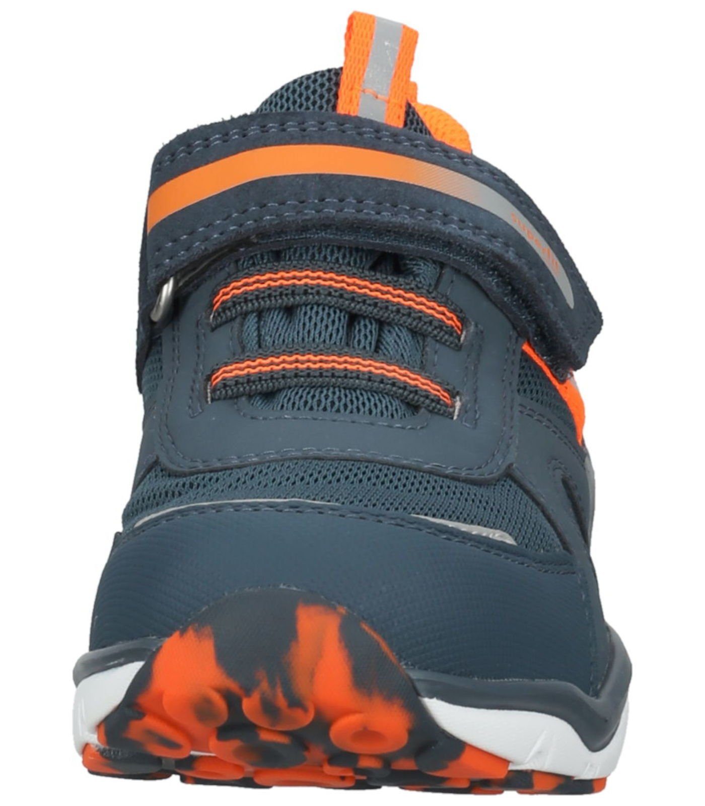 Superfit Sneaker Lederimitat/Textil Sneaker blau/orange