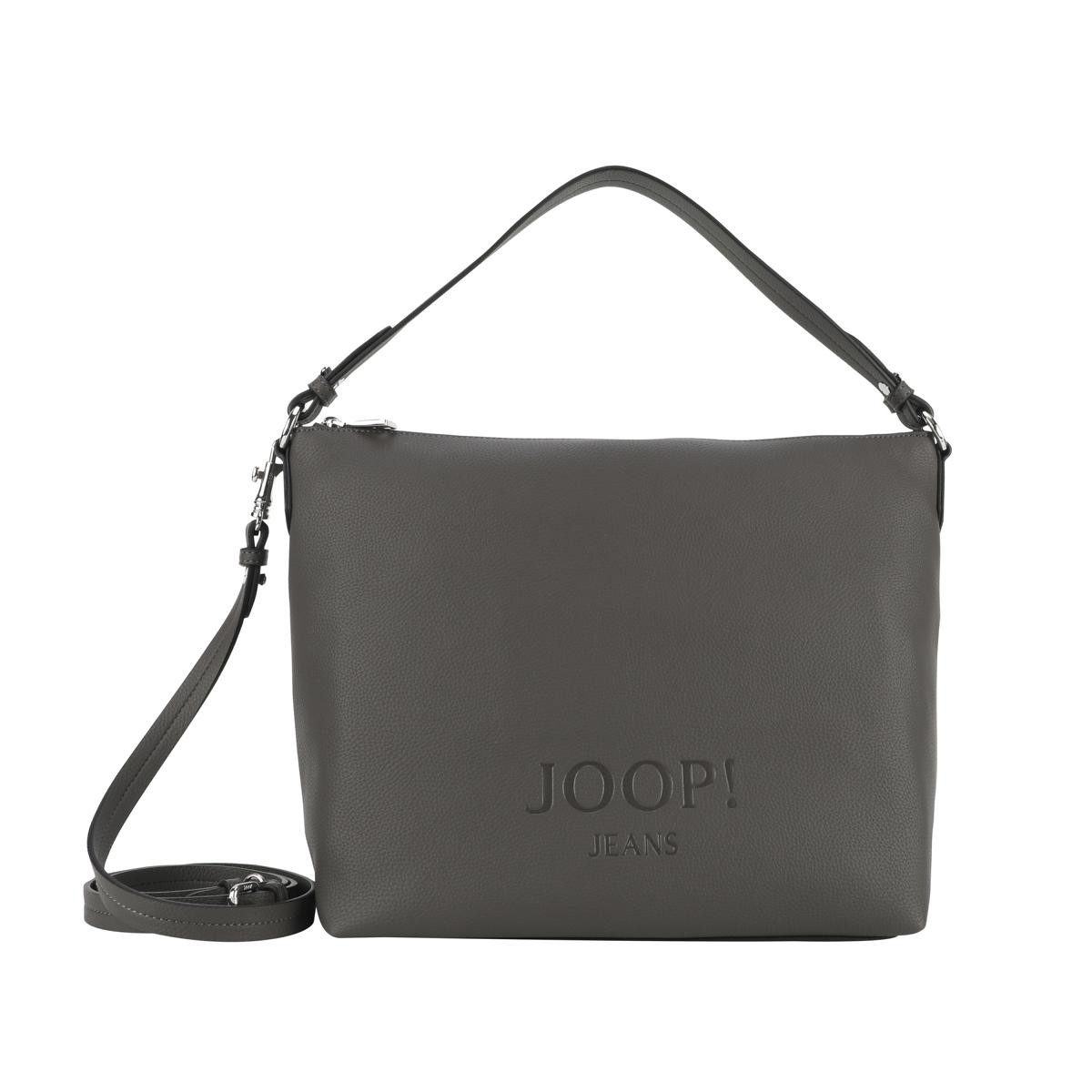 JOOP! Schultertasche Lettera 1.0 Dalia Hobo Lhz Damen Handtasche (1-tlg), Logoschriftzug auf der Vorderseite