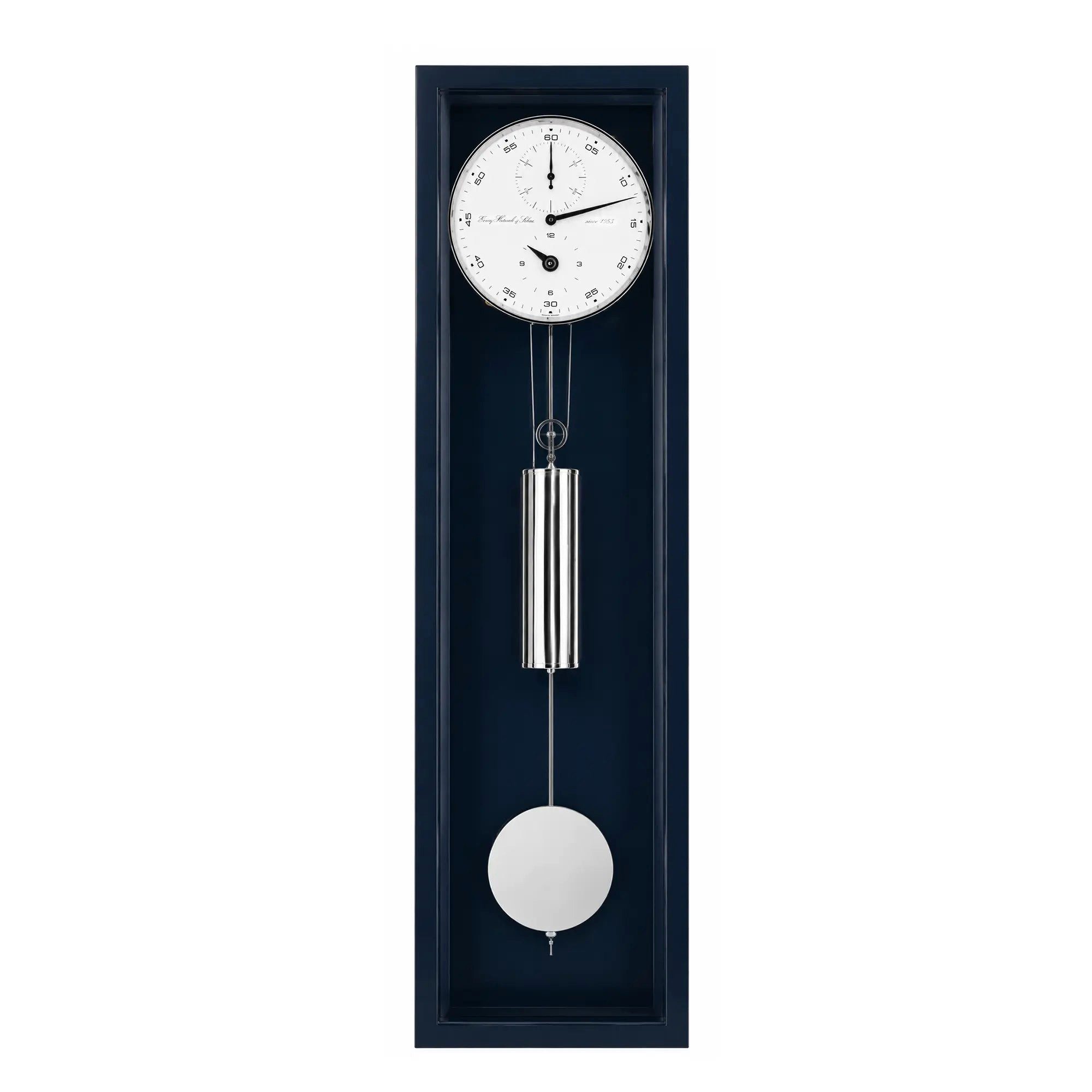 Hermle Wanduhr Pendeluhr Dunkelblau 31-Tage-Werk - Hermle Modell: 71006-V30761