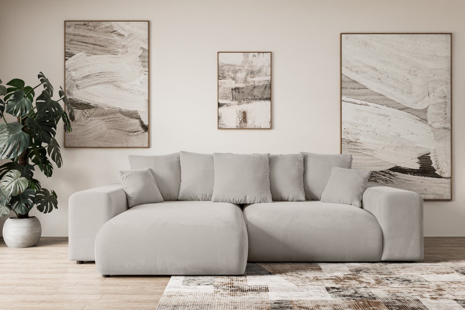 ALTDECOR Ecksofa ESKAR-L, Couch mit Schlaffunktion, günstig online kaufen