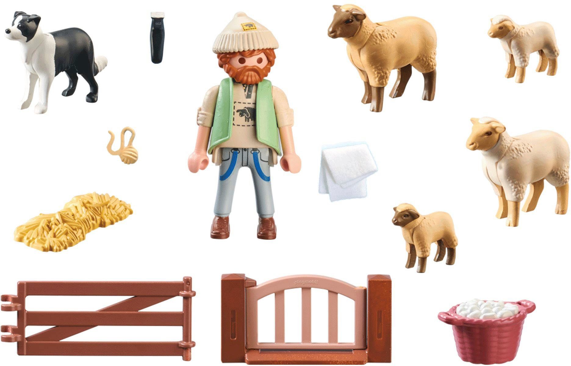 Playmobil® Junger Schäfer mit Schafen (71444), Country Konstruktions-Spiels günstig online kaufen